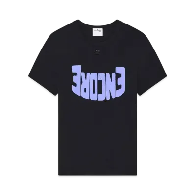 Courreges Men's Encore Contrast T-Shirt "Black/Purple"