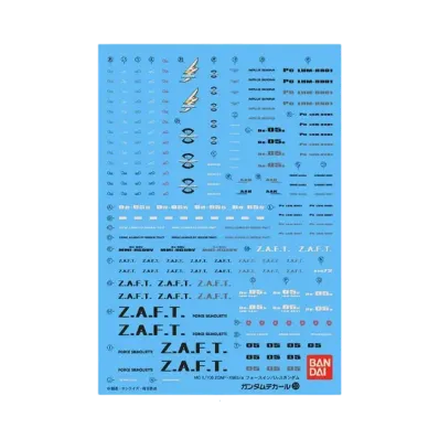 Gundam Decal No.50 MG 1/100 ZGMF-X56S/alpha Force Impulse Gundam