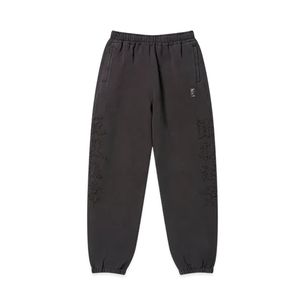 BlackEyePatch HWC Embroidered Pigment Dyed Sweat Pants "Charcoal"