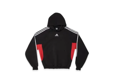 BALENCIAGA x adidas Slim Fit Fleece Hoodie "Black"