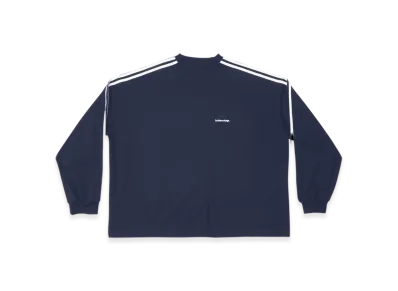 BALENCIAGA x adidas Vintage Jersey Long Sleeve T-Shirt "Navy Blue"