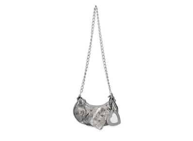 BALENCIAGA Le Cagole XS Shoulder Bag Chain Metalize "Silver"