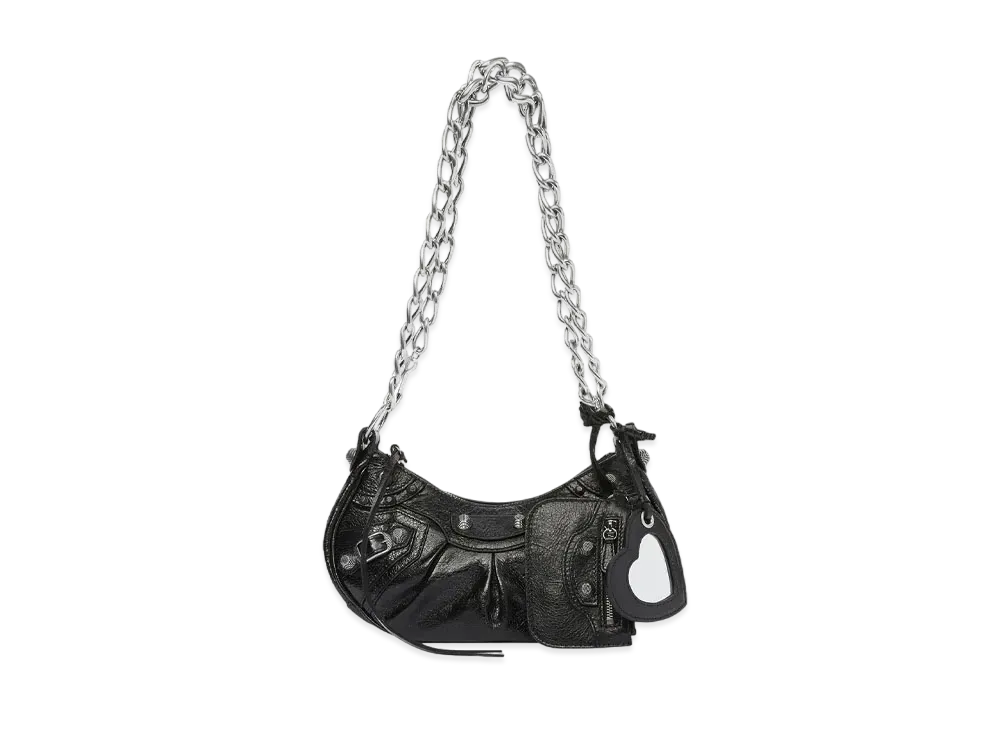 BALENCIAGA Le Cagole XS Shoulder Bag With Chain "Black"
