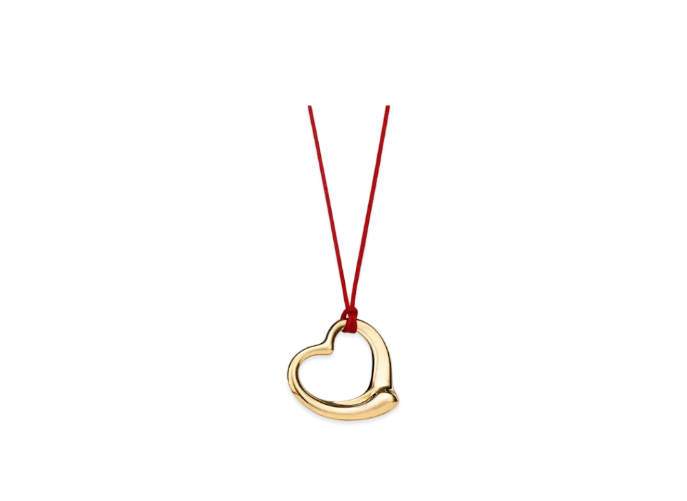 Tiffany & Co. Elsa Peretti Open Heart Pendant 36mm 18K "Yellow Gold"