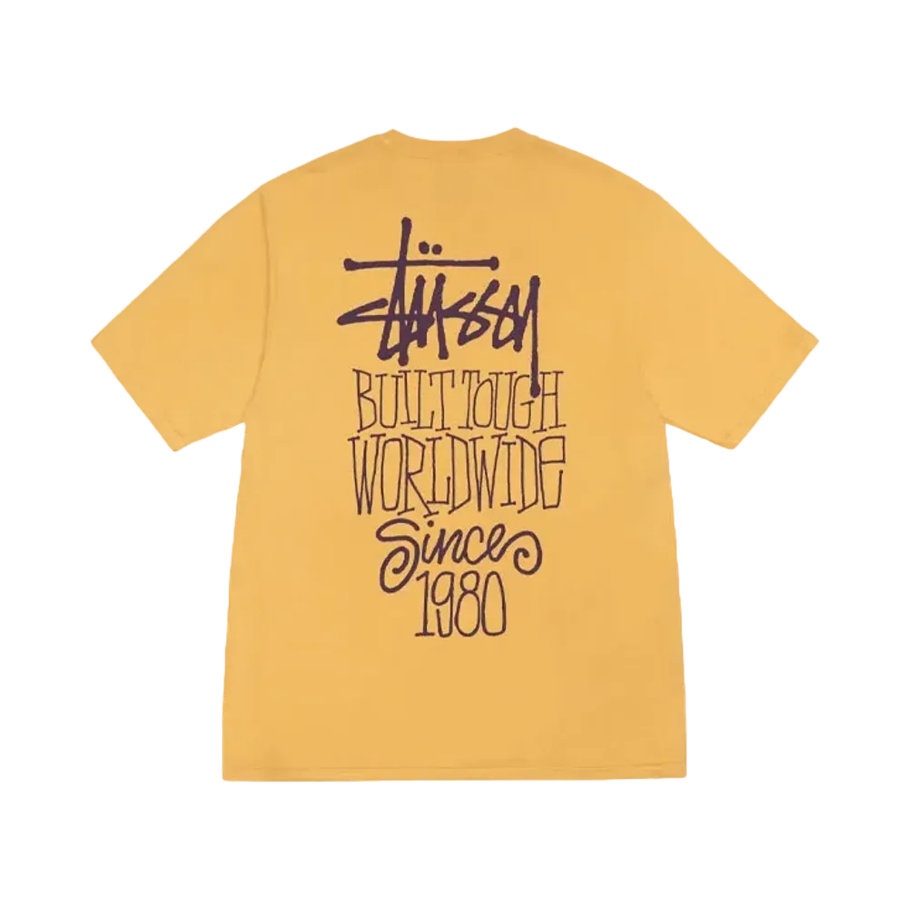 Stussy Built Tough Tee Pigment Dyed "Honey"