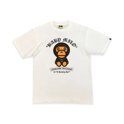 Chrome Hearts x A Bathing Ape Milo Print S/S T-Shirt "White"
