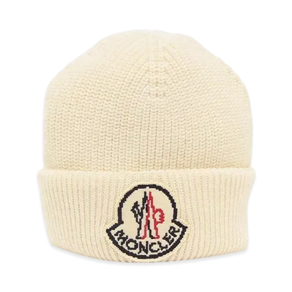MONCLER Knit Beanie "White"