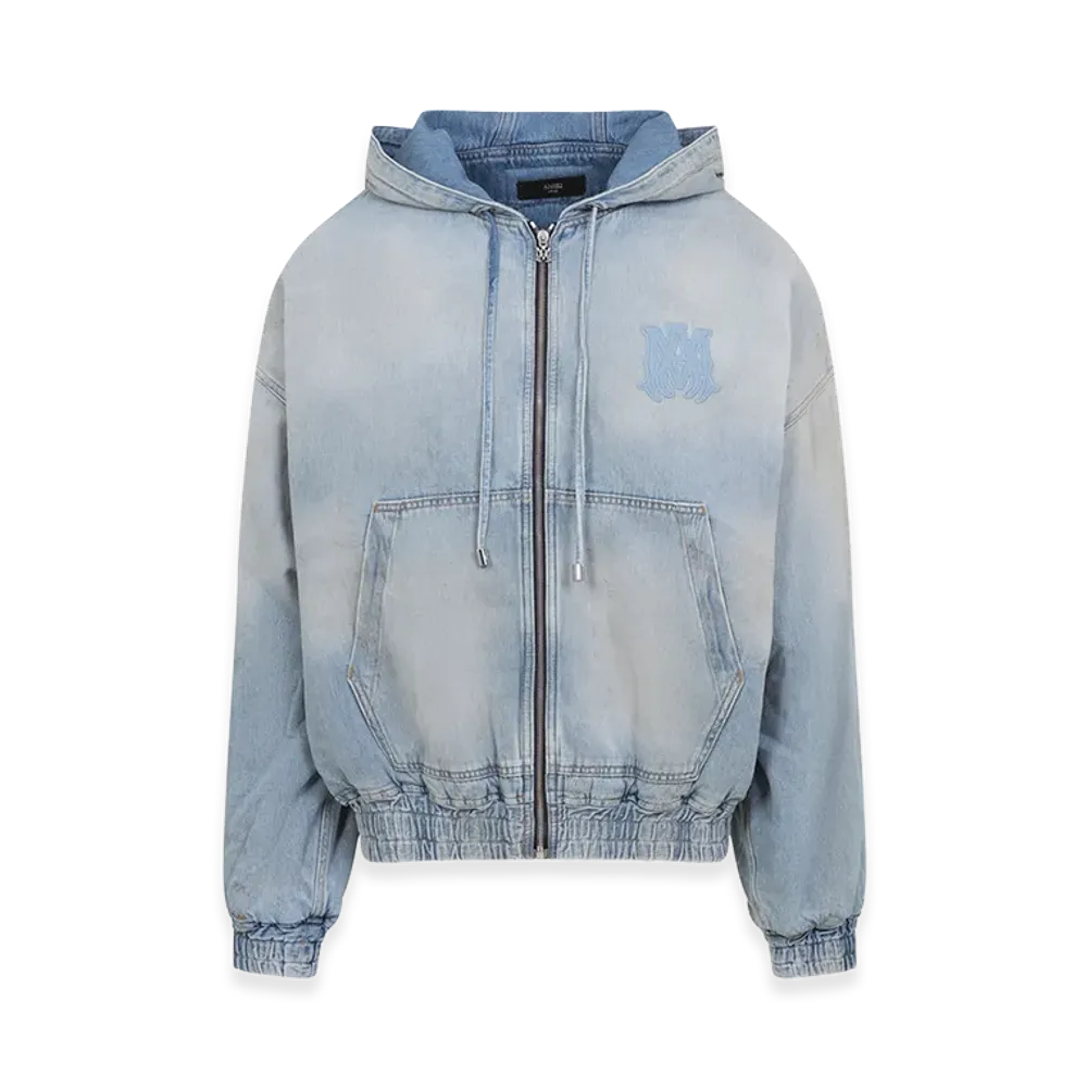 AMIRI Ma Denim Zip Hoodie "Indigo"