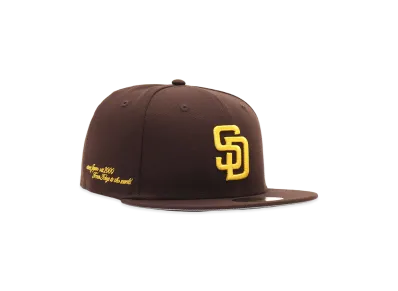 NEW ERA x atmos 59Fifty atmos AJ2000-T2W San Diego Padres "Brown"