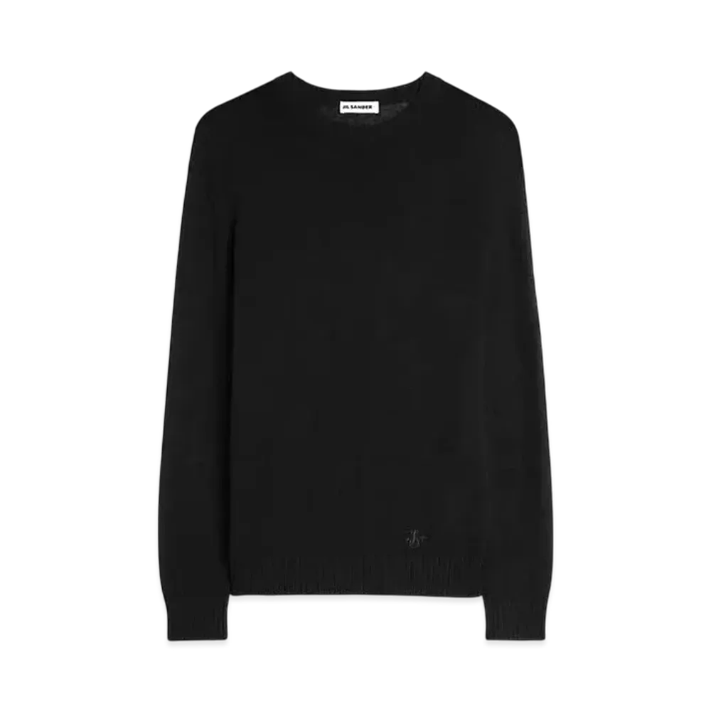 Jil Sander Women's Crew-Neck Sweater "Black"