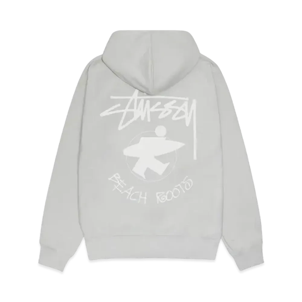 Stussy Beach Roots Zip Hoodie "Fog"
