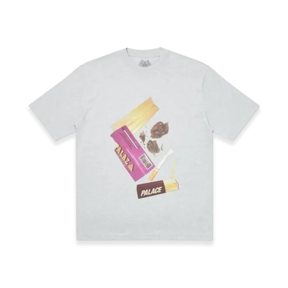PALACE Skin Up Monsieur T-Shirt "Grey Marl"
