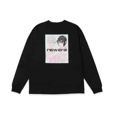 NEW ERA x Illustrators Collection L/S Washed Cotton T-Shirt Tamimoon "Black"