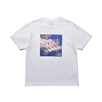 MINEDENIM GO-GO'S "Vacation" Print Crewneck T-SH "White"