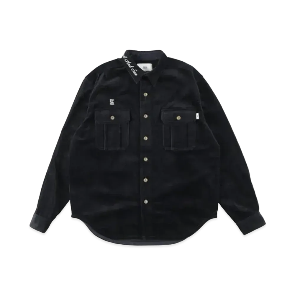 WIND AND SEA SDCL (WDS) Wide Wale Corduroy Shirt Jacket "Navy"