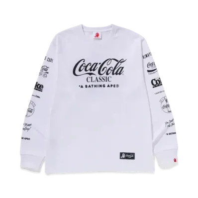 A BATHING APE x COCA COLA Milo L/S Tee "White"