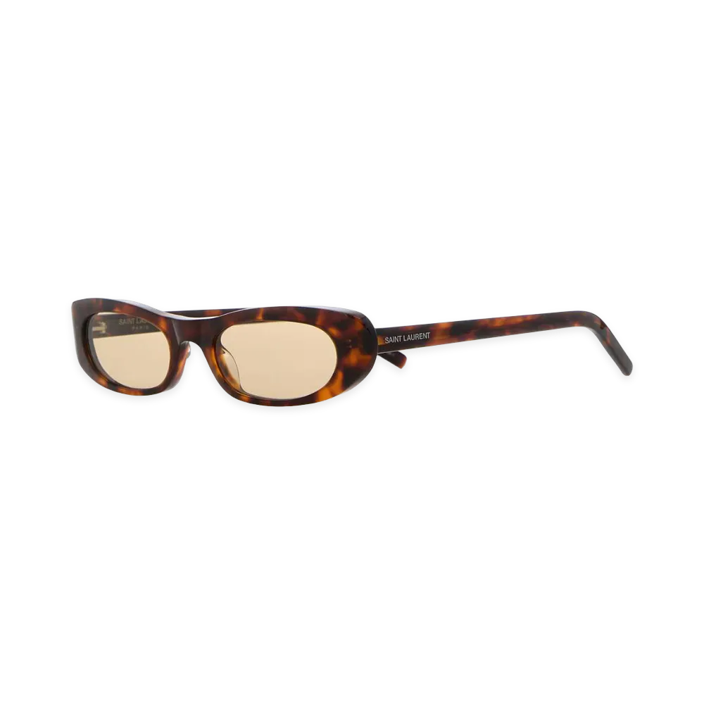 Saint Laurent Women's Printed Acetate SL 557 Sunglasses "Brown"