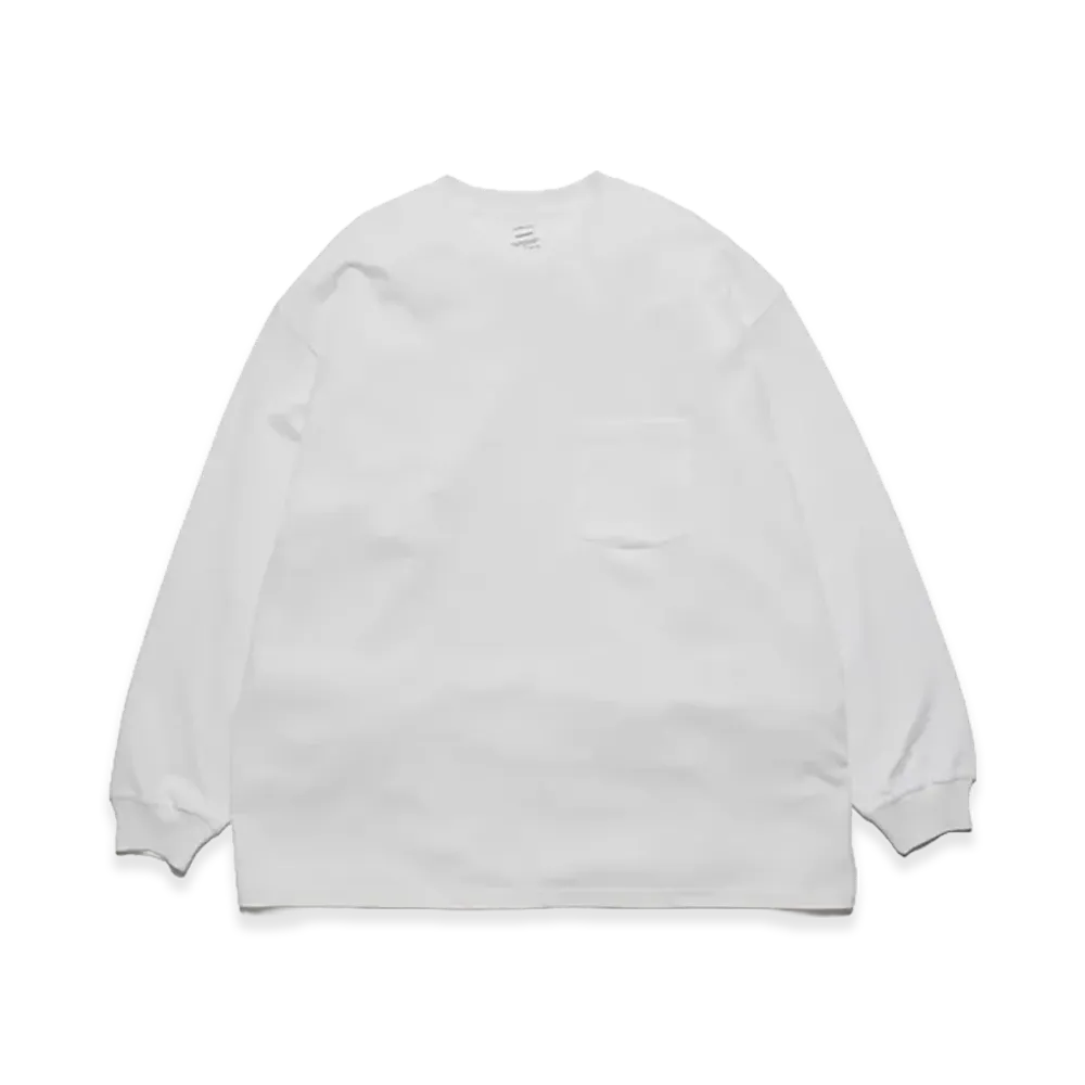 Graphpaper L/S Oversized Pocket Tee "White"