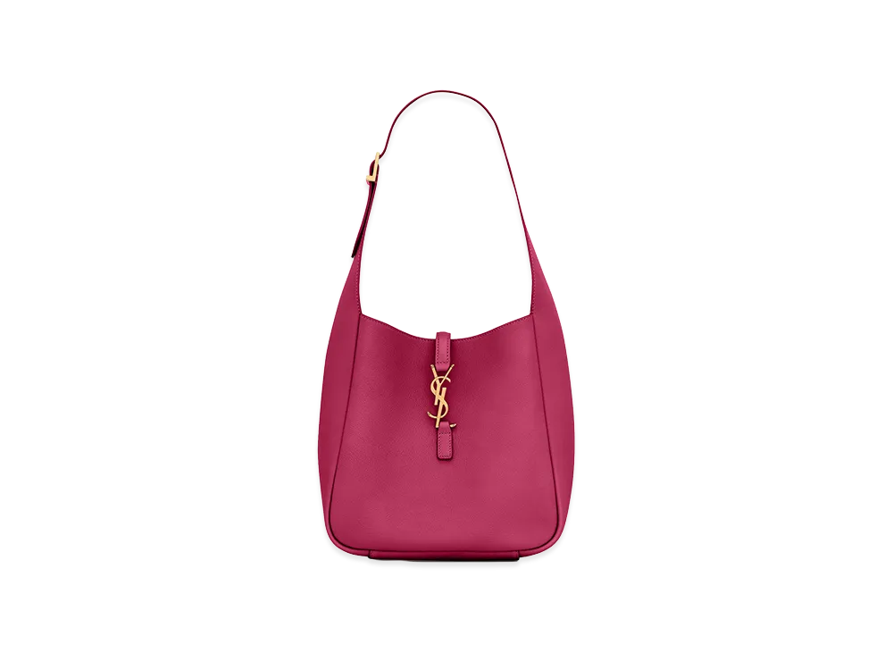 Saint Laurent Women's The 5 A 7 Small And Soft In Hammered Leather "Red"