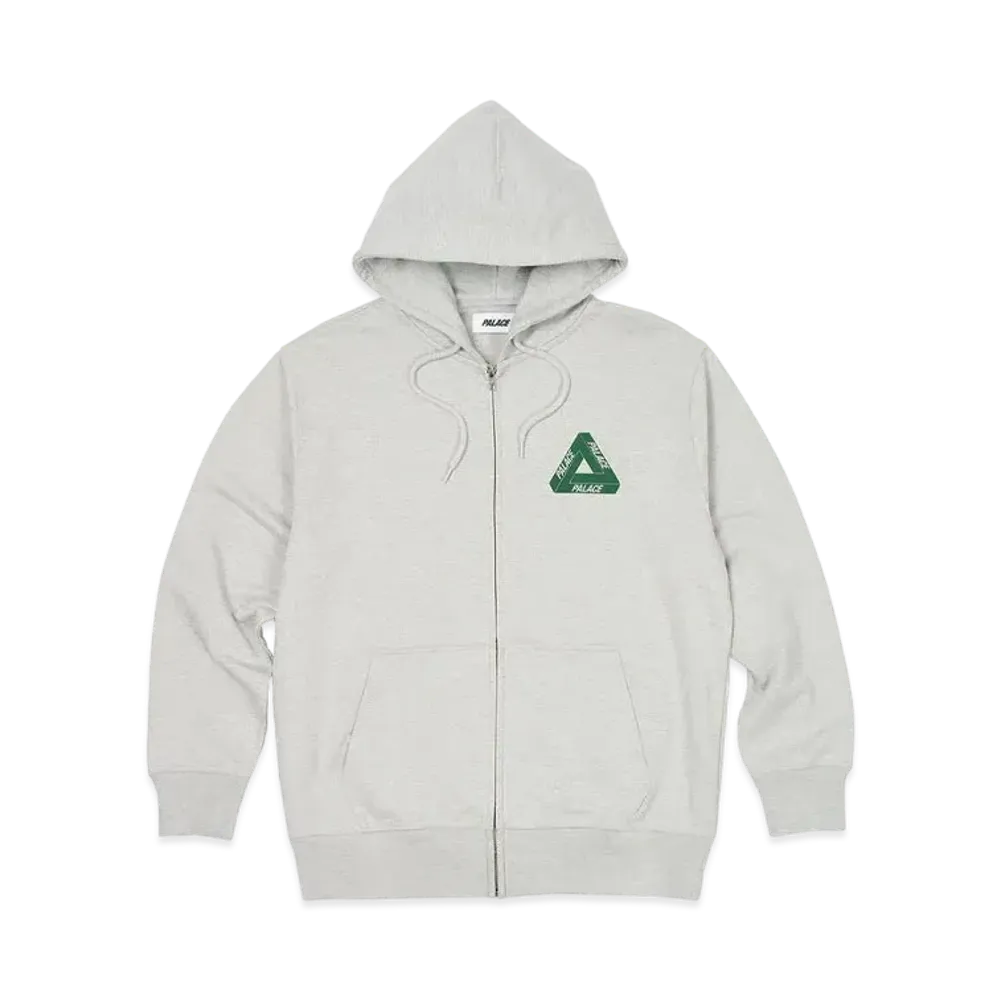 PALACE Tri-Puff Print Zip Hood "Grey Marl"