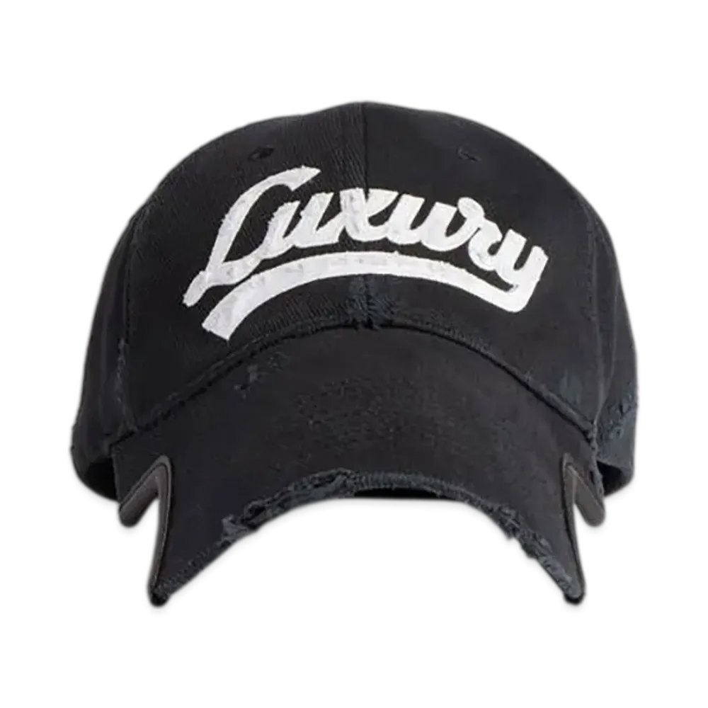 BALENCIAGA Luxury Script Cap "Faded Black"
