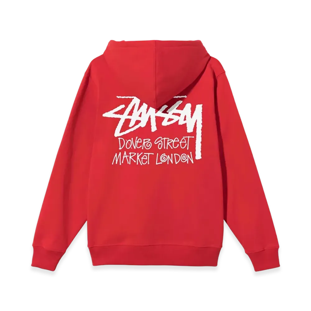 Stussy Stock DSM London Hoodie 2021 "Red"