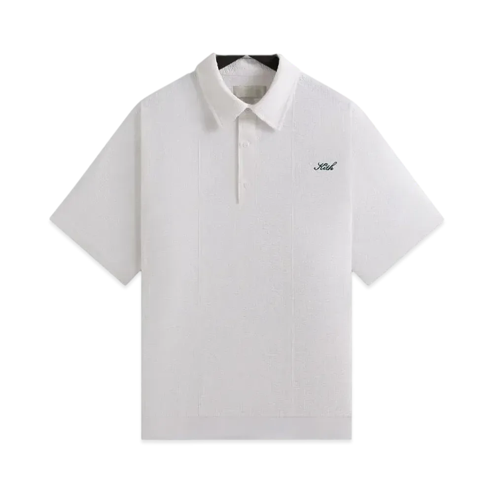 Kith Seersucker Harway Polo "White"