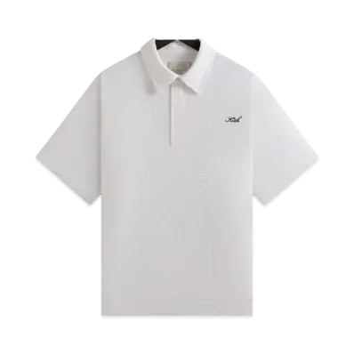 Kith Seersucker Harway Polo "White"