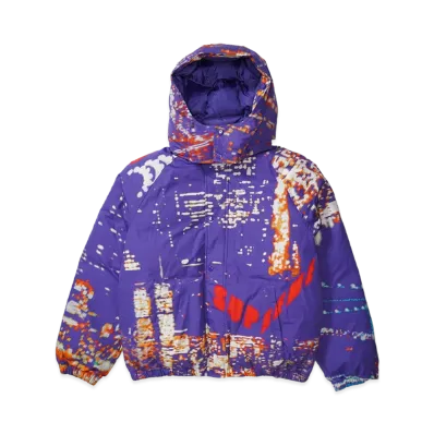 Supreme City Lights Puffy Jacket "Purple"