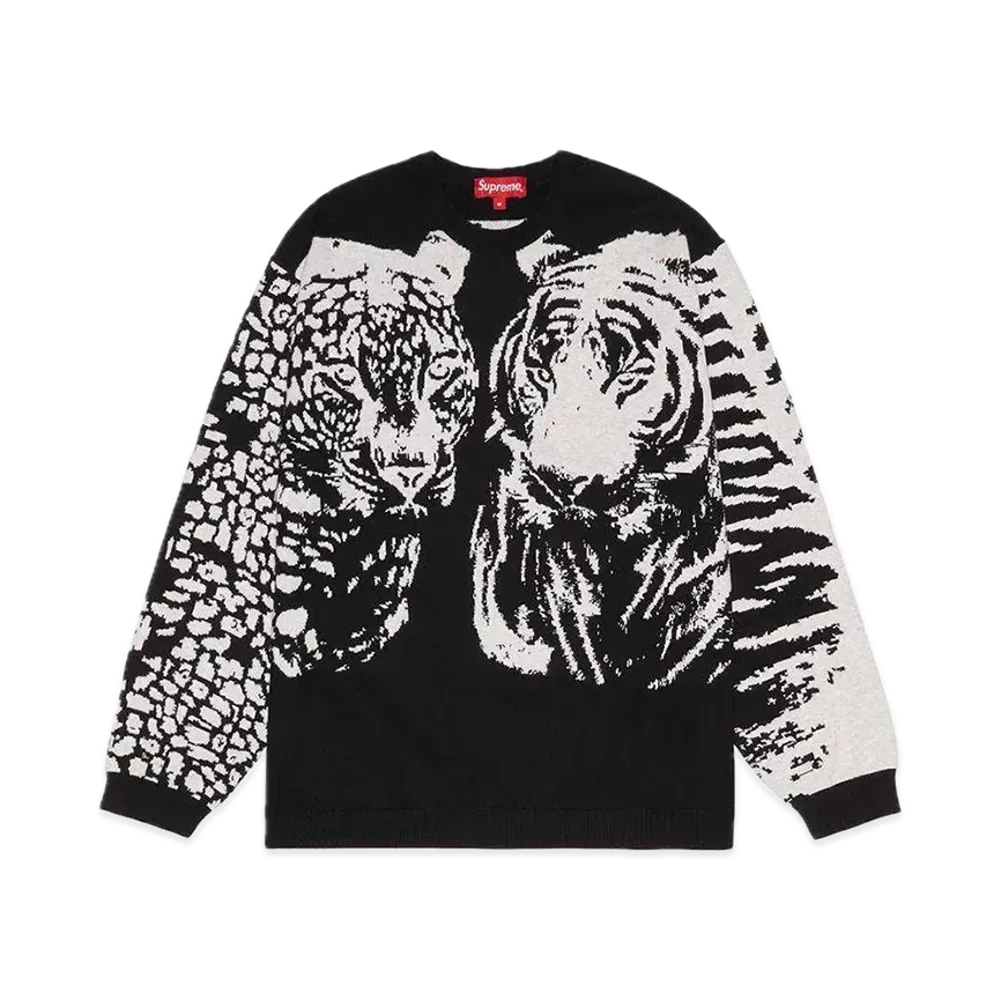 Supreme Big Cats Jacquard L/S Top "Black"