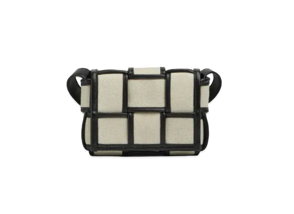 Bottega Veneta Candy Cassette Shoulder Bag "Natural Color/Black"