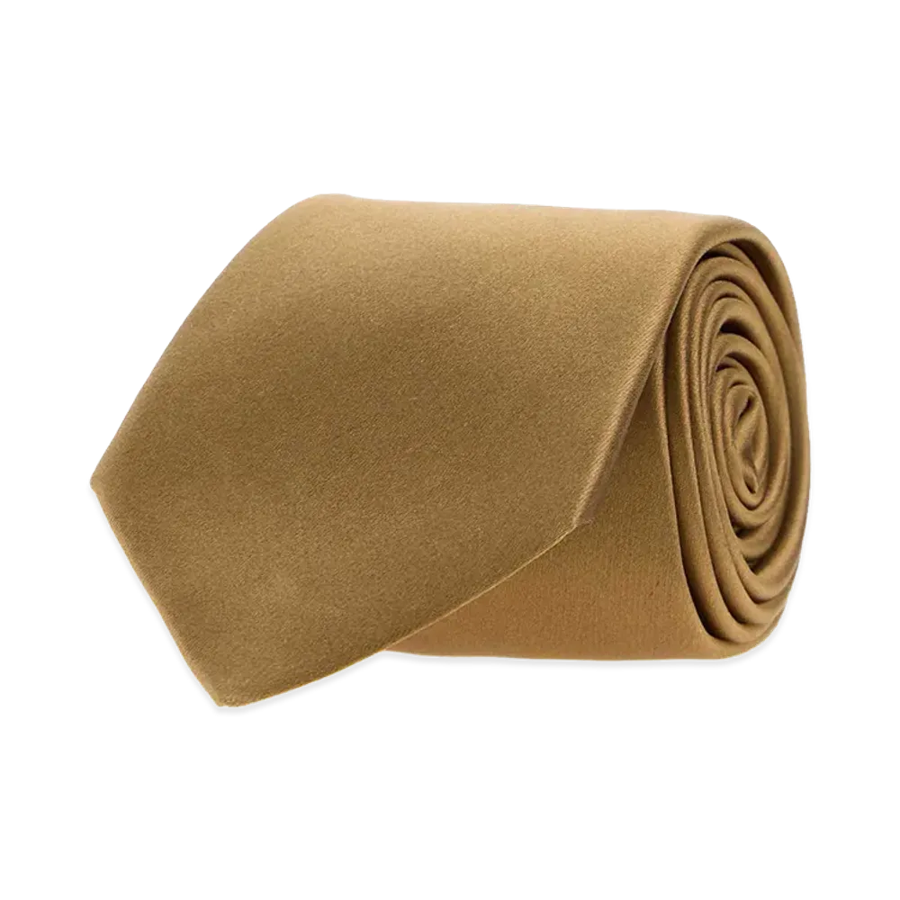 Saint Laurent Satin Tie "Beige"