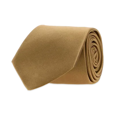 Saint Laurent Satin Tie "Beige"