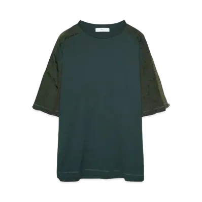 TOGA VIRILIS Garment dye T-shirt "GREEN"