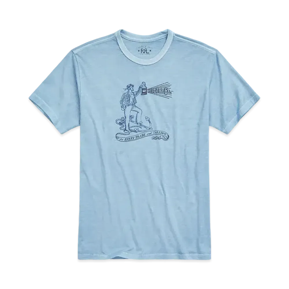 RRL Ralph Lauren Jersey Graphic T-shirt "Blue"