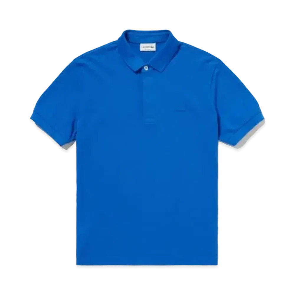 LACOSTE Regular Fit Stretch Paris Polo Shirt "Blue"