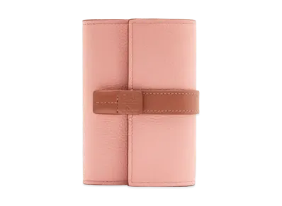 LOEWE Small Vertical Wallet In Soft Grained Calfskin "Blossom/Tan"