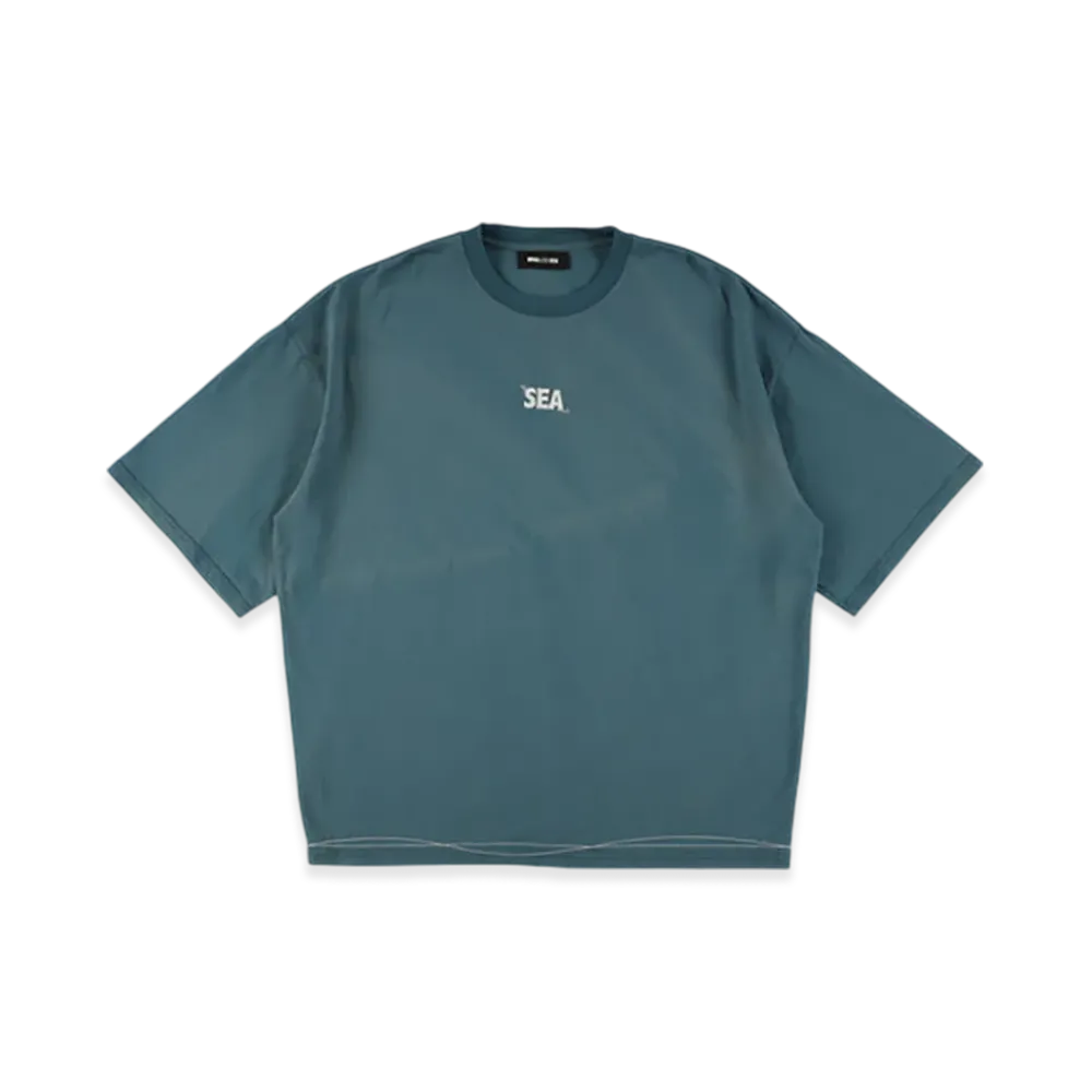 WIND AND SEA Wave Blue Stitch Tee "Blue"