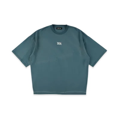 WIND AND SEA Wave Blue Stitch Tee "Blue"