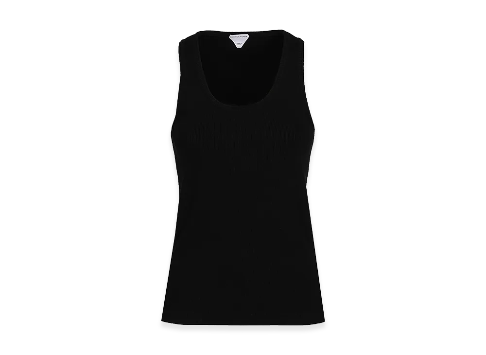 Bottega Veneta Women's Cotton Round Neck Top "Black"