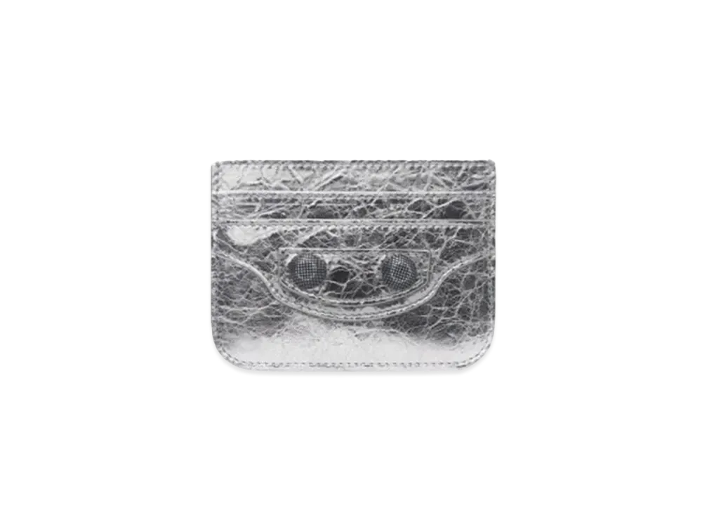 BALENCIAGA Le Cagole Card Holder Metallic "Silver"