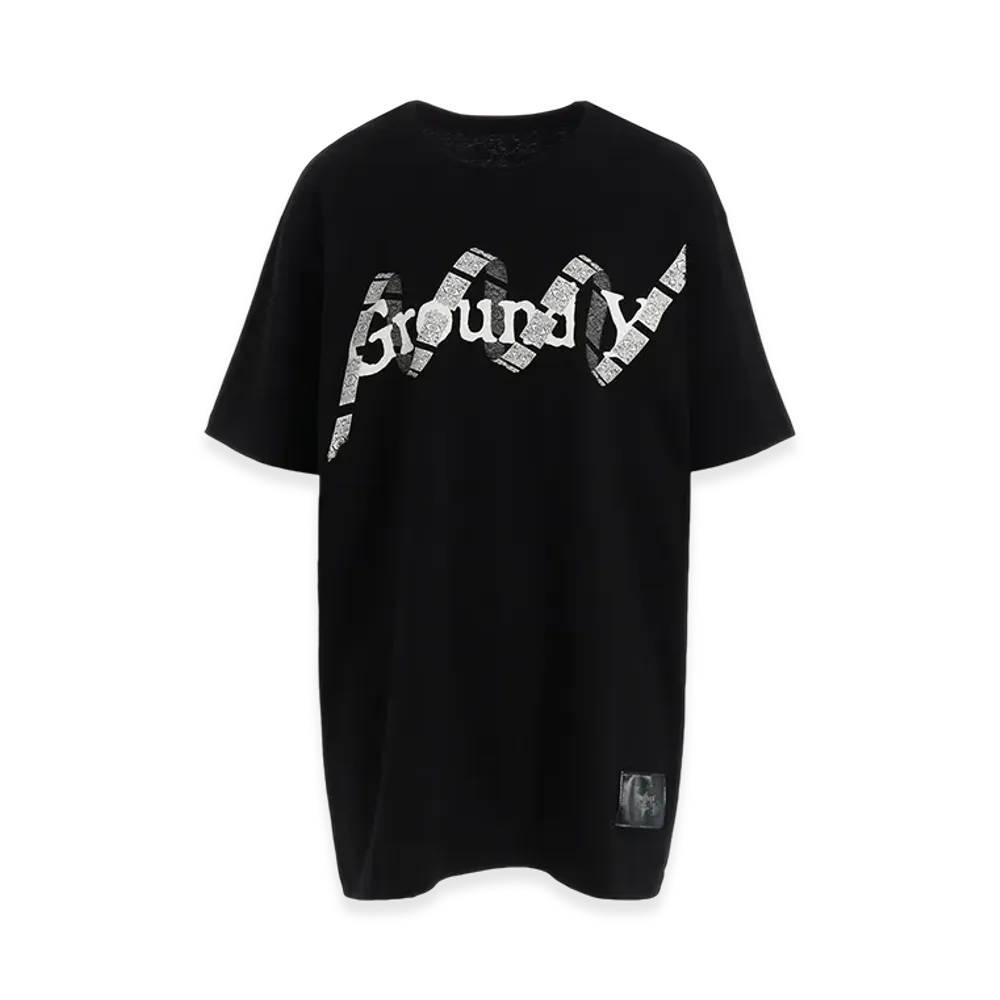Ground Y x Mononoke the Movie Collaborate Collection Ofuda Patten Cotton T-Shirt "Black"
