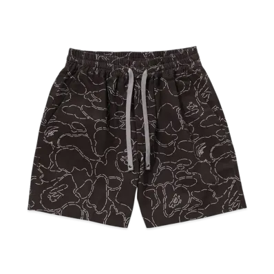 A BATHING APE Camo Sporty Shorts "Black"