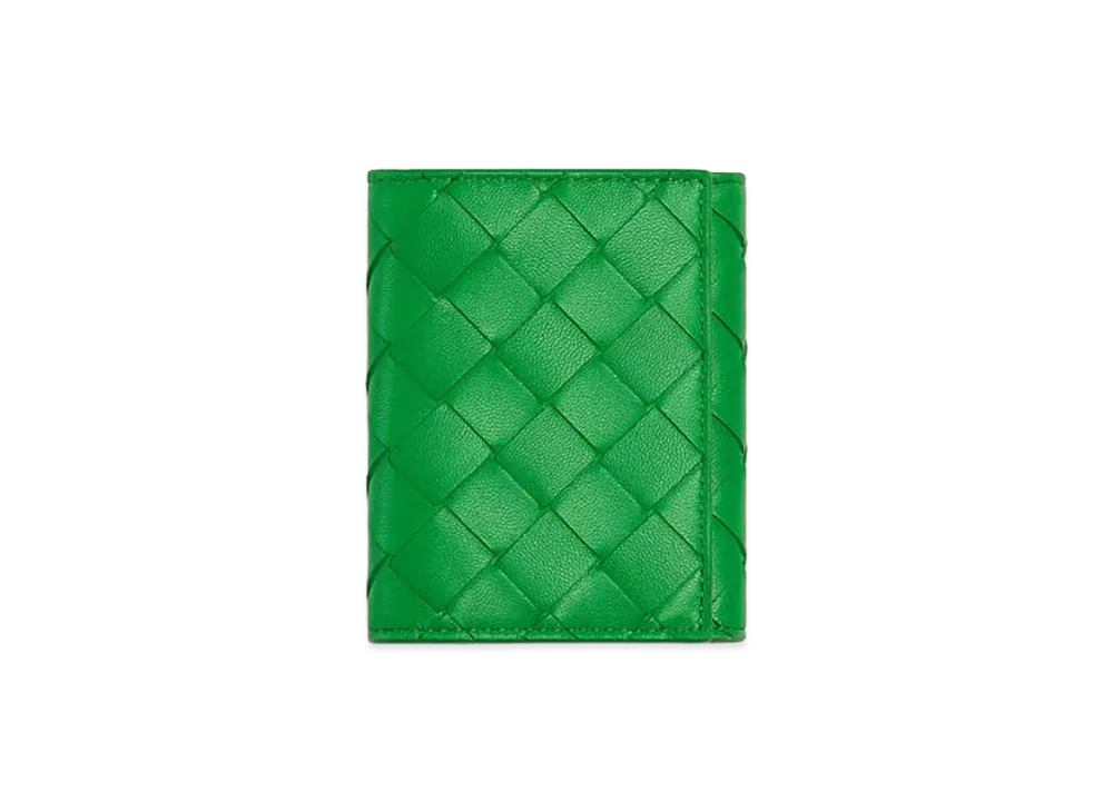 Bottega Veneta Compact Zip Around Wallet "Parakeet"
