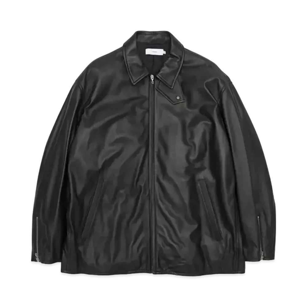 Graphpaper Sheep Leather Riders Jacket "Black"