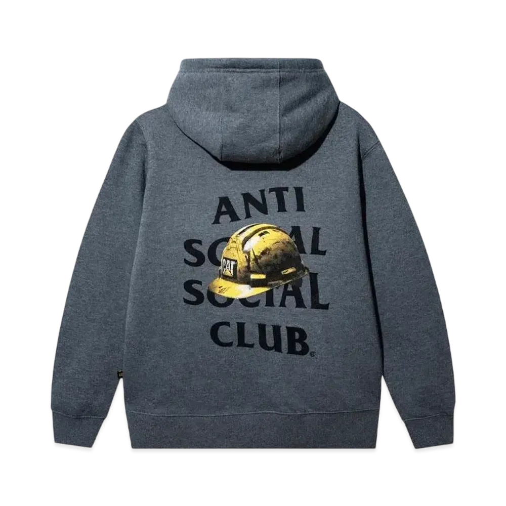 ANTI SOCIAL SOCIAL CLUB x Caterpillar Hard Hat Hoodie "Heather Grey"