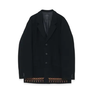 S'YTE Compressed Jersey Ethnic Embroidered Jacket "Black"