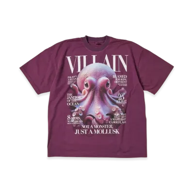 doublet Villain Cover Print T-Shirt "Purple"