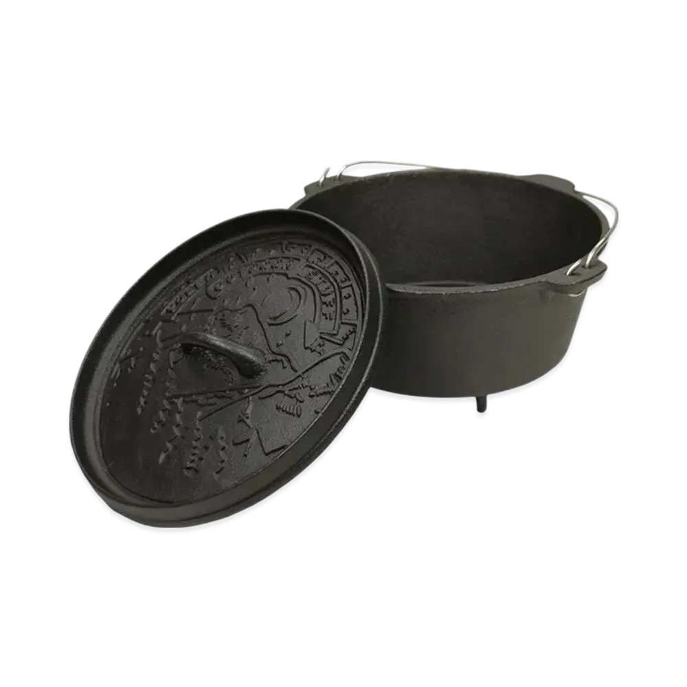 POLeR Cast Iron Dutch Oven "Black"
