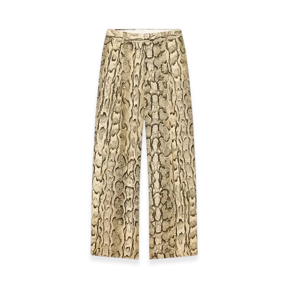 DRIES VAN NOTEN Women's Jacquard Pants "Beige"